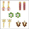 SET OF FIVE EARRINGS COMBO -SJPA-002 - Click here to View more details about this Product
